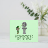 アイリッシュおもしろいオバマ ポストカード (スタンド正面)