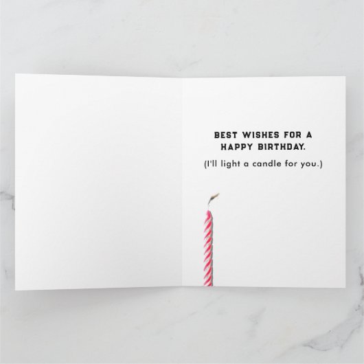 アイリッシュおもしろいカトリック誕生日 カード (内部)