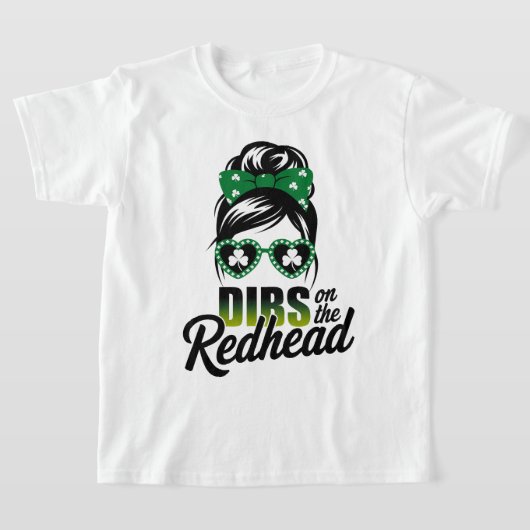アイリッシュおもしろいガールSt patricks dayシャムロック Tシャツ (レイダウン)