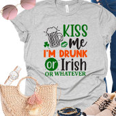 アイリッシュおもしろいキスミーSt patricks day Tシャツ