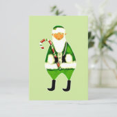 アイリッシュおもしろいシークレットサンタクリスマスカード 招待状 (スタンド正面)