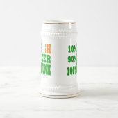 アイリッシュおもしろいディバセントパトリックの日 ビールジョッキ (中央)
