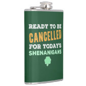 アイリッシュおもしろいドクセナニガンス引用文キャンセル フラスク (右)