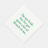 アイリッシュではない – スコッチおもしろいウィスキーパン スタンダードランチョンナプキン (角)