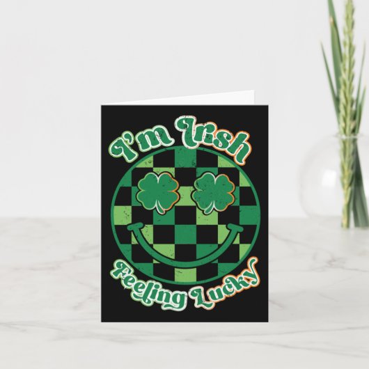 アイリッシュのラッキー感じSt patricks day カード (正面)