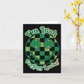アイリッシュのラッキー感じSt patricks day カード (黄色い花)