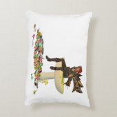 アイリッシュの少年の妖精キノコのアクセント枕 アクセントクッション (裏面(縦))