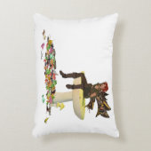 アイリッシュの少年の妖精キノコのアクセント枕 アクセントクッション (正面(垂直))