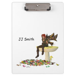 アイリッシュの少年の妖精キノコのクリップボード クリップボード