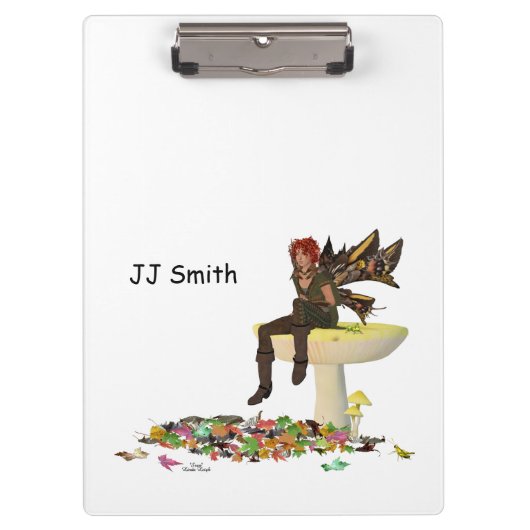 アイリッシュの少年の妖精キノコのクリップボード クリップボード (正面)