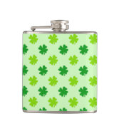 アイリッシュの飲み方でウイスキーの緑のサンロックをブーズウイスキー フラスク (正面)