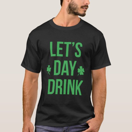 アイリッシュを飲んでSt patricksパティの日 Tシャツ (正面)