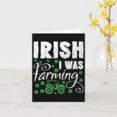 アイリッシュアイズ農業トラクター農家St patricks day カード (黄色い花)