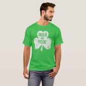 アイリッシュアスフェックシャムロックSaint patricks dayおもしろいギ Tシャツ (正面フル)