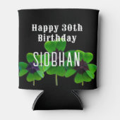 アイリッシュアダルト誕生日パーソナライズされたドリンククージー 缶クーラー (正面)