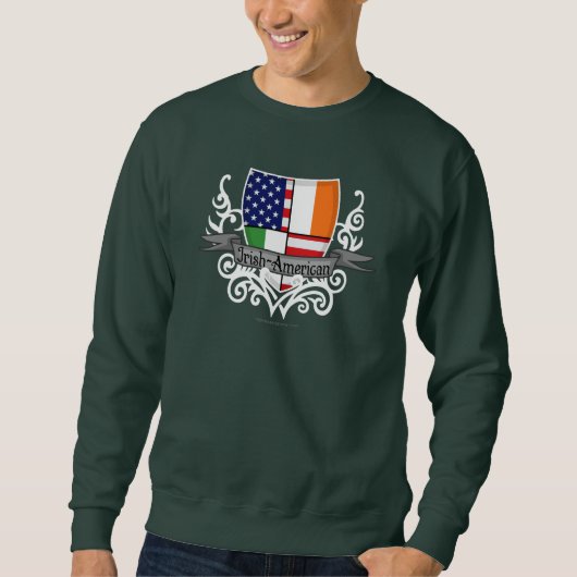 アイリッシュアメリカンシールド国旗 スウェットシャツ (正面)