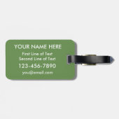 アイリッシュアメリカン絡み合ったハートラゲージタグテンプレート ラゲッジタグ (裏面横)