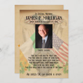 アイリッシュアメリカン記念フォトカード 招待状 (正面/裏面)