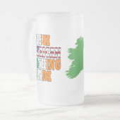 アイリッシュアメリカンSt patricks day フロストグラスビールジョッキ (正面左)