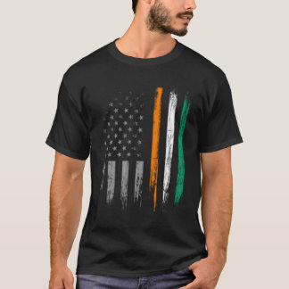 アイリッシュアメリカ国旗の聖パトリックの日 Tシャツ