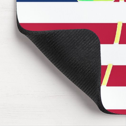 アイリッシュアメリカ国旗シャムロッククローバーセントパトリック マウスパッド (コーナー)