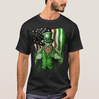 アイリッシュアメリカ国旗リンカーン聖 Tシャツ