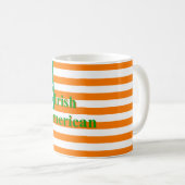 アイリッシュアメリカ国旗 コーヒーマグカップ (正面右)