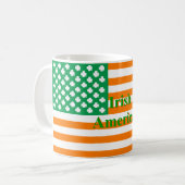 アイリッシュアメリカ国旗 コーヒーマグカップ (正面左)