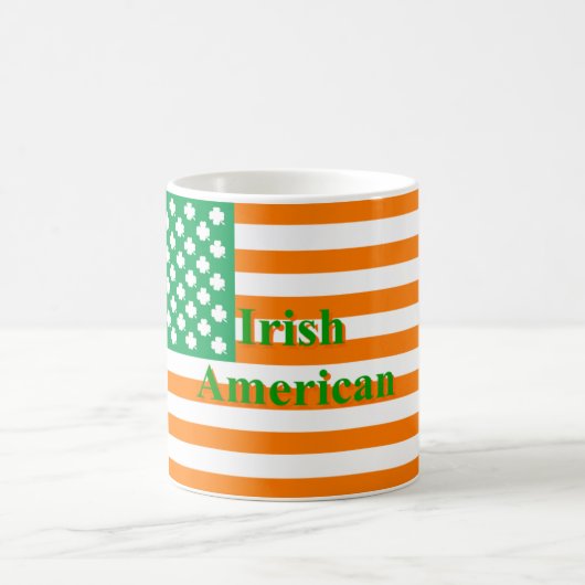 アイリッシュアメリカ国旗 コーヒーマグカップ (中央)