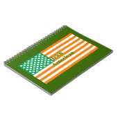 アイリッシュアメリカ国旗 ノートブック (左側)