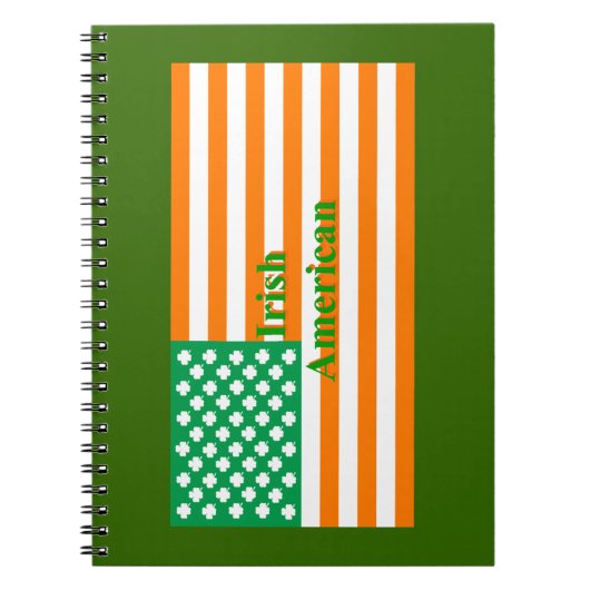 アイリッシュアメリカ国旗 ノートブック (正面)