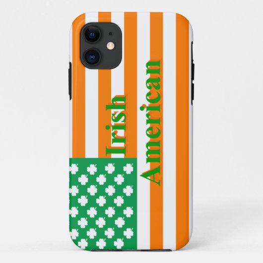 アイリッシュアメリカ国旗 Case-Mate iPhoneケース (裏面)