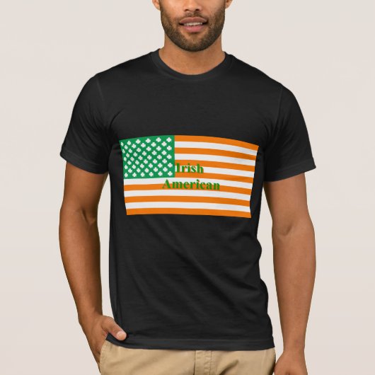アイリッシュアメリカ国旗 Tシャツ (正面)