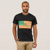 アイリッシュアメリカ国旗 Tシャツ (正面フル)