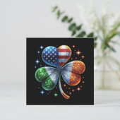 アイリッシュアメリカ国旗ST PATRICKS DAY 招待状 (スタンド正面)