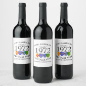 アイリッシュアメリカ誕生日シーズ・ザ・イヤー ワインラベル (ボトル)