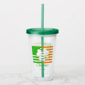 アイリッシュアメリパーソナライズされたカ アクリルタンブラー (正面)
