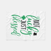アイリッシュアンラッキー賛美ジャスト フリースブランケット (正面(横))