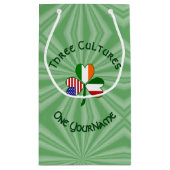 アイリッシュイタリアンアメリカン・シャムロパーソナライズされたック スモールペーパーバッグ (裏面)