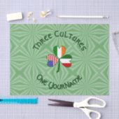 アイリッシュイタリアンアメリカン・シャムロパーソナライズされたック 薄葉紙 (クラフト)