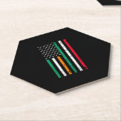 アイリッシュイタリアンアメリカ国旗アイルランドItaly ST PATRI ペーパーコースター (アングル)