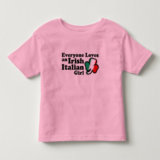 アイリッシュイタリアンガール トドラーTシャツ (正面)
