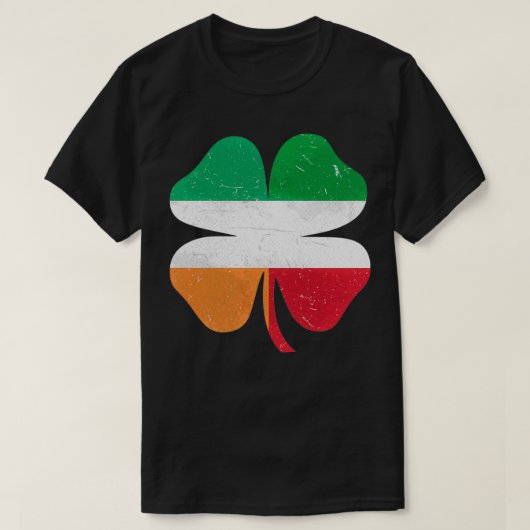 アイリッシュイタリアンシャムロックイタリアアイルランドセント Tシャツ (デザイン正面)