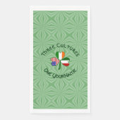 アイリッシュイタリアン・アメリカン・フラッグス・シャムロパーソナライズされたック (正面)