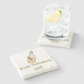 アイリッシュウィスキーガール ストーンコースター (横)