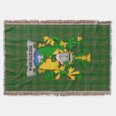 アイリッシュウェステンラコートオブアームズ家紋アイルランド スローブランケット (正面)