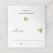 アイリッシュウェルカムゲストテーブル名設定座席表 プレイスカード (外部開封)