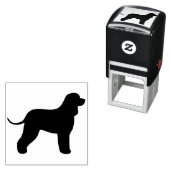 アイリッシュウォータースパニエル犬ドッグブリードシルエット セルフインキングスタンプ (インサイチュ)