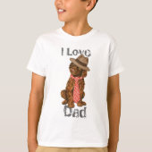 アイリッシュウォータースパニエル犬パパ Tシャツ (正面)