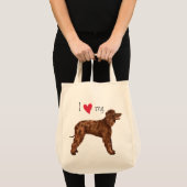 アイリッシュウォータースパニエル犬 トートバッグ (正面(商品))